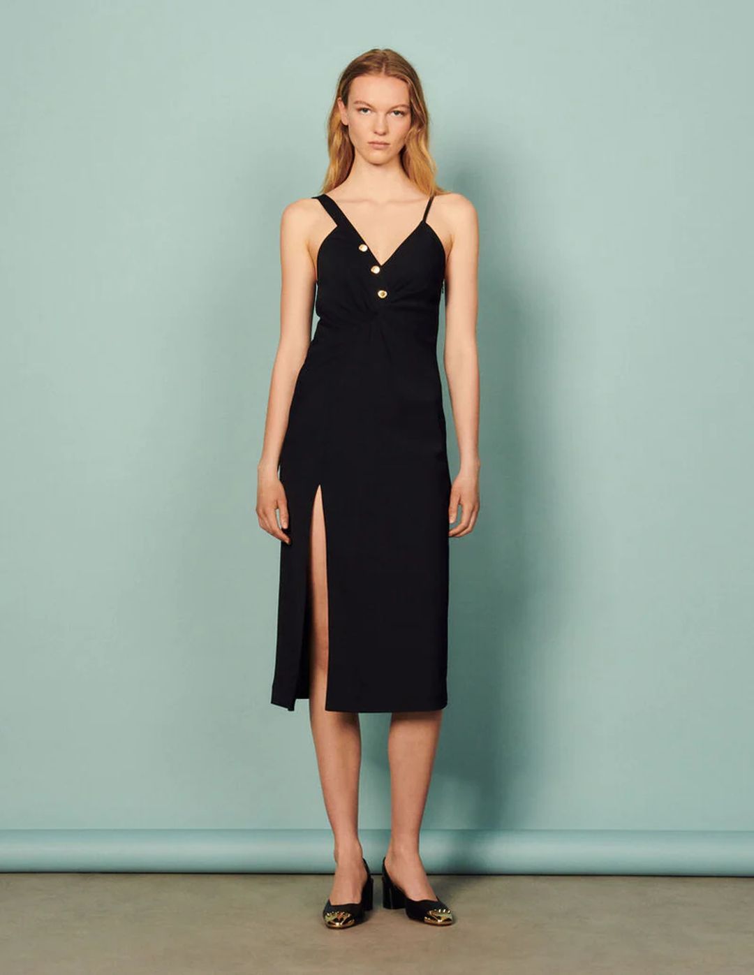 Esmee Midi Dress in Navy #2