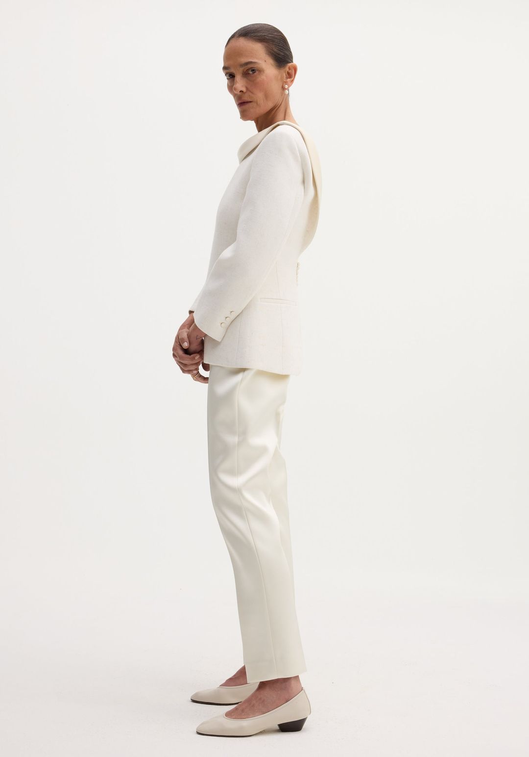 Reversed blazer | winter white #4
