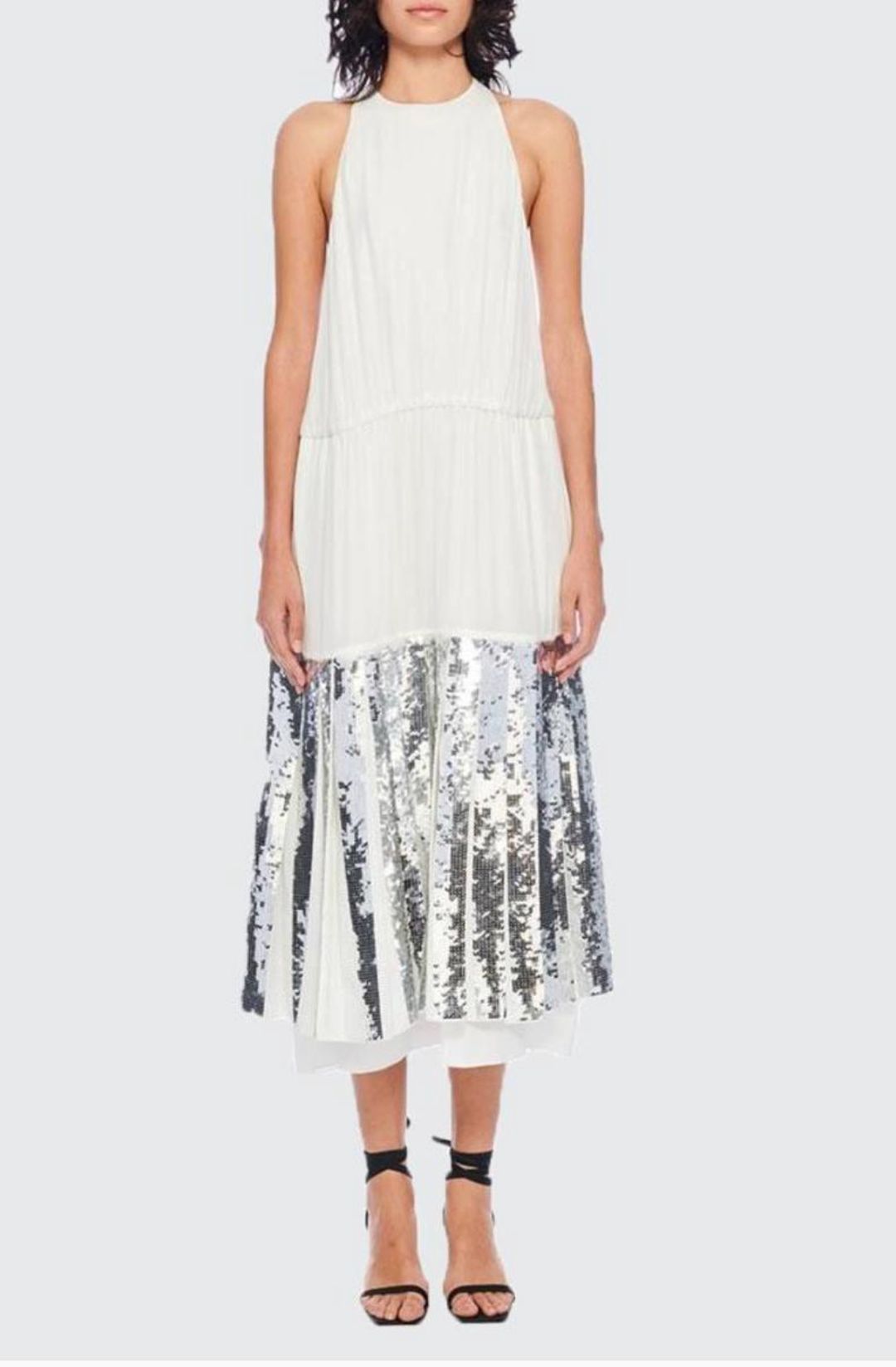 Claude Sequins Halter Dress
