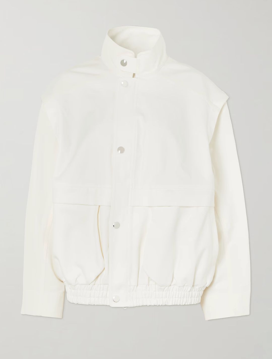 Patchwork Twill Slicker Jacket