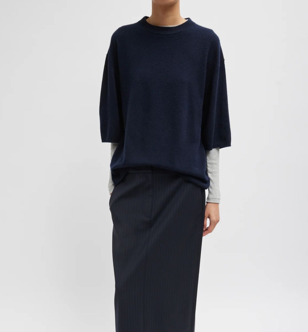 Washable Cashmere Oversized Easy T-Shirt