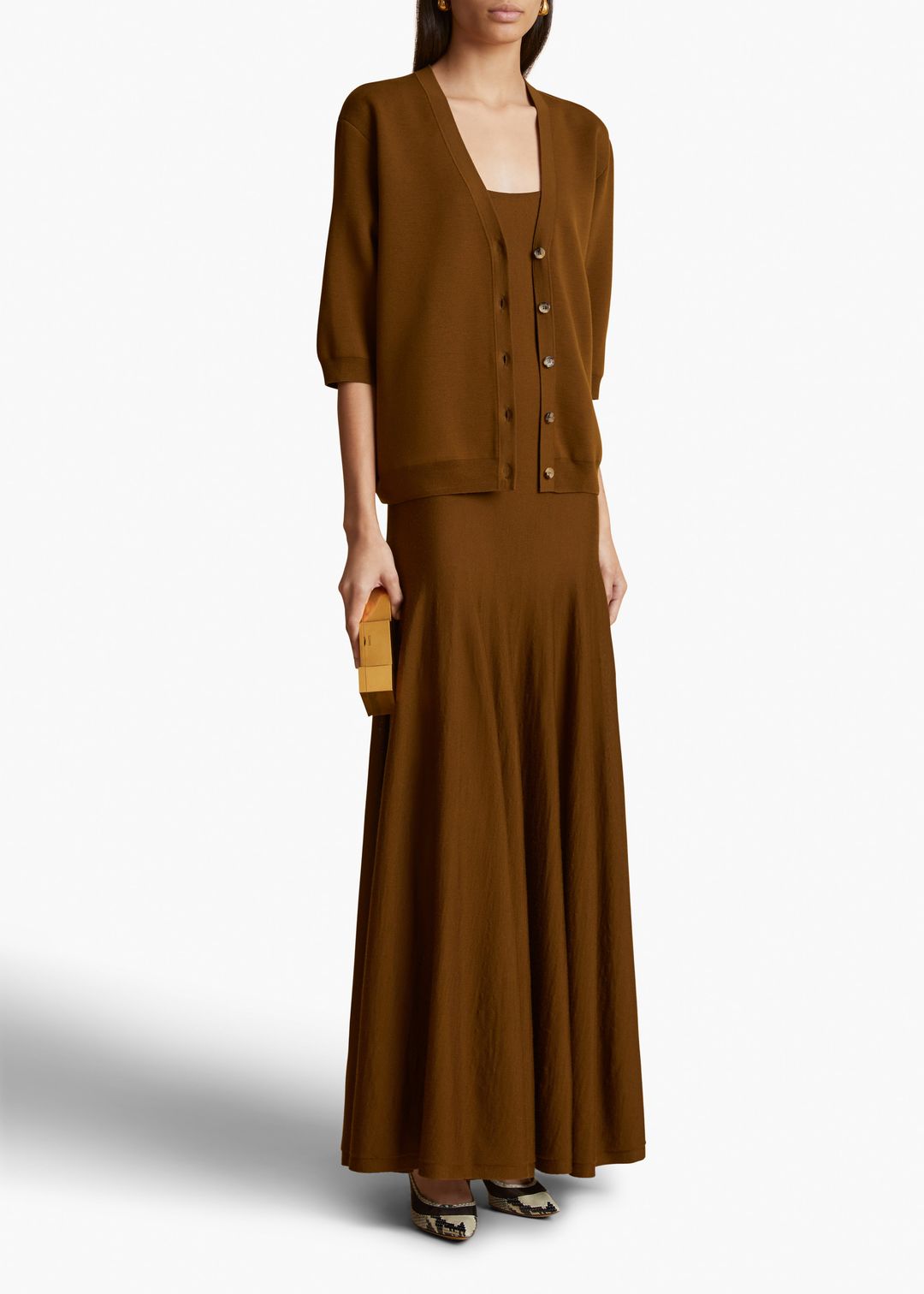 Tedi Cardigan in Dark Olive