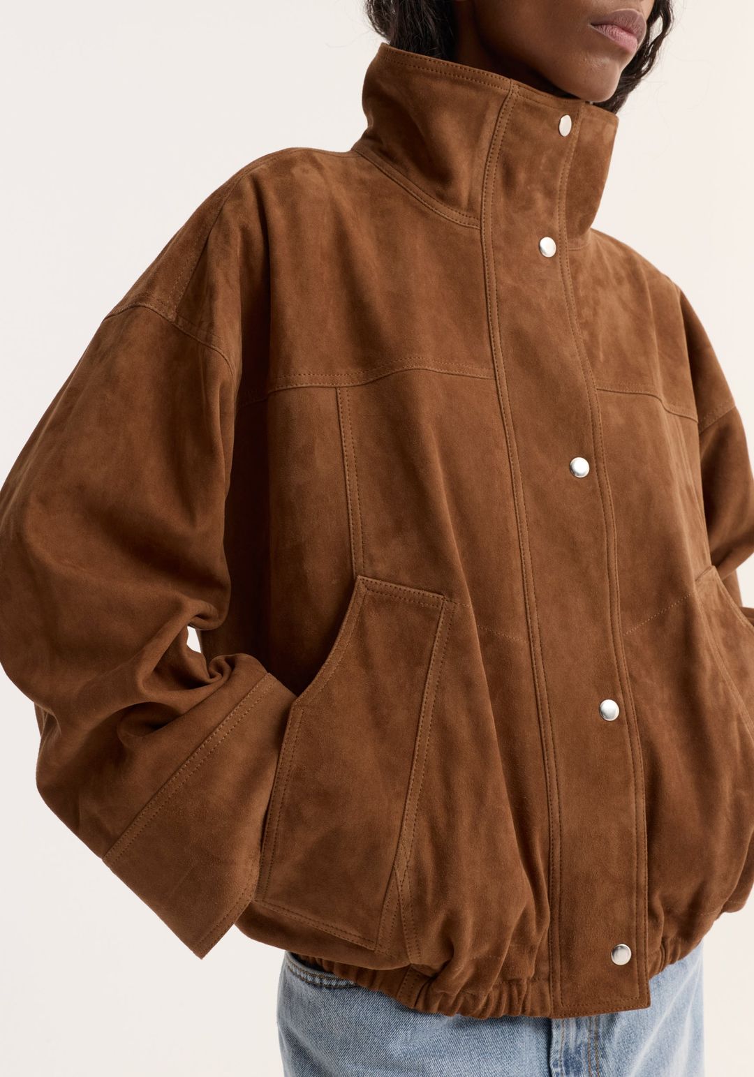 Reinvented suede jacket | cognac #4