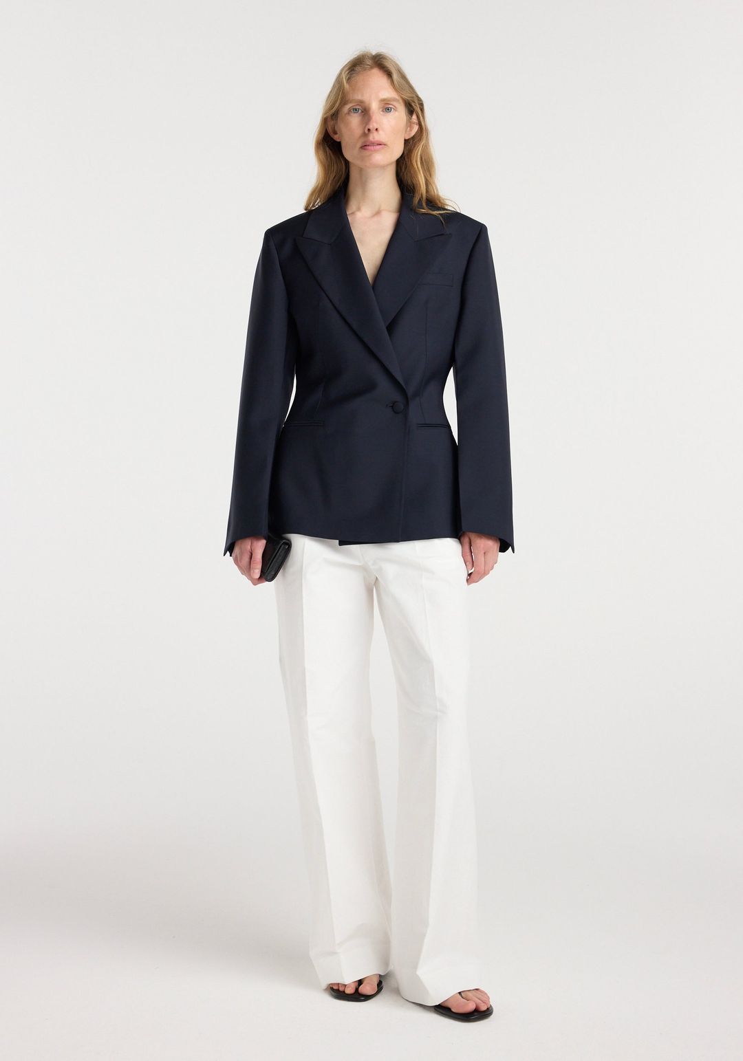 Hourglass shaped blazer | navy