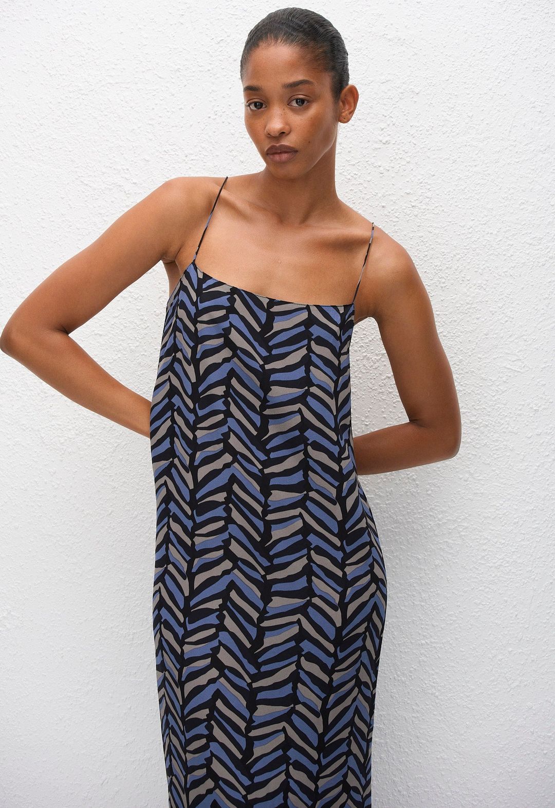Square Cami Midi Dress - Palermo