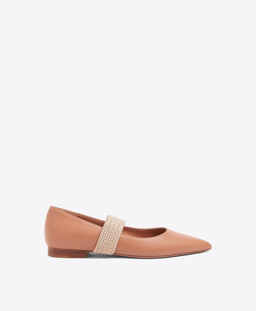 Melanie Flat - Sepia Leather Flat Pumps