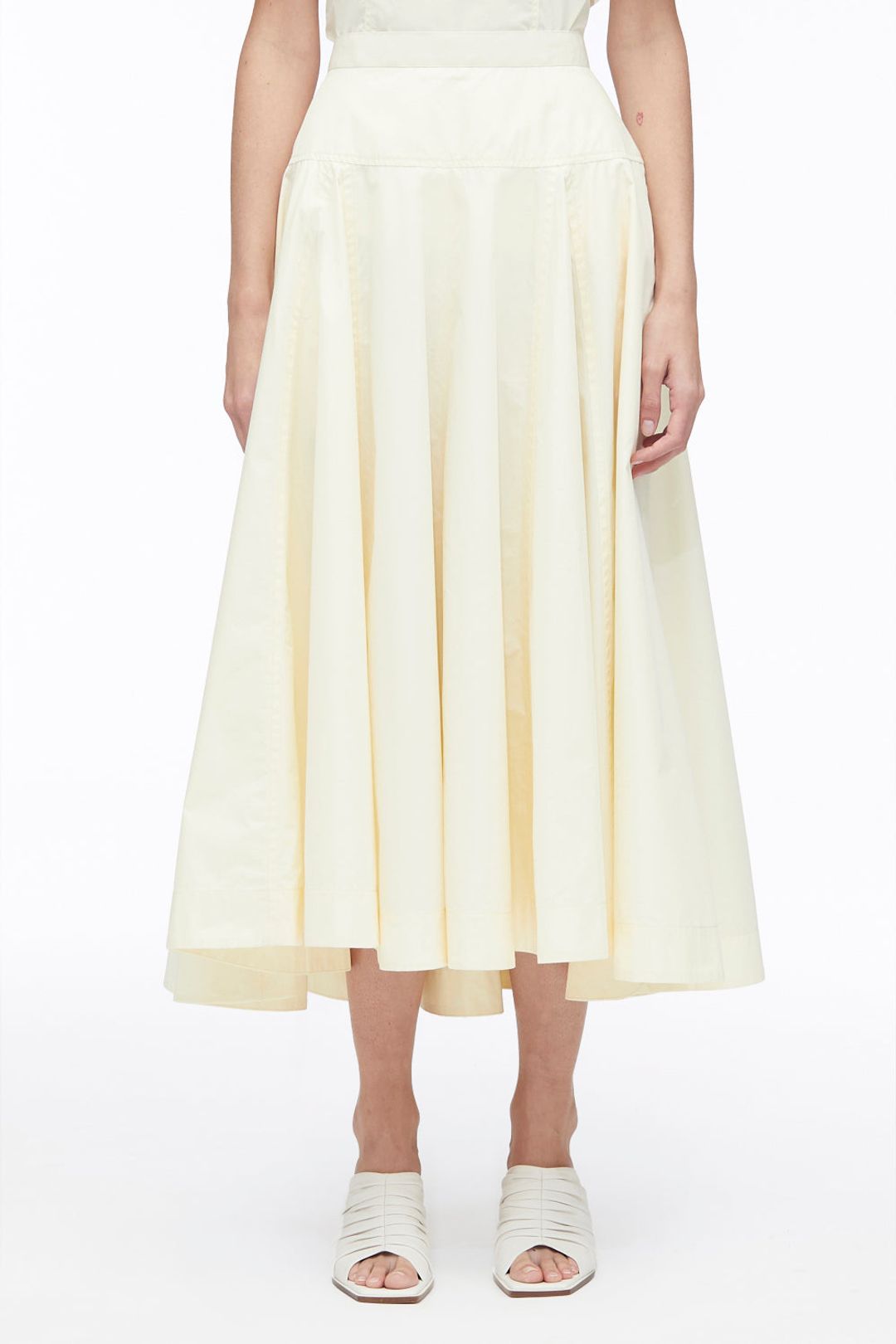 Poplin Midi Skirt