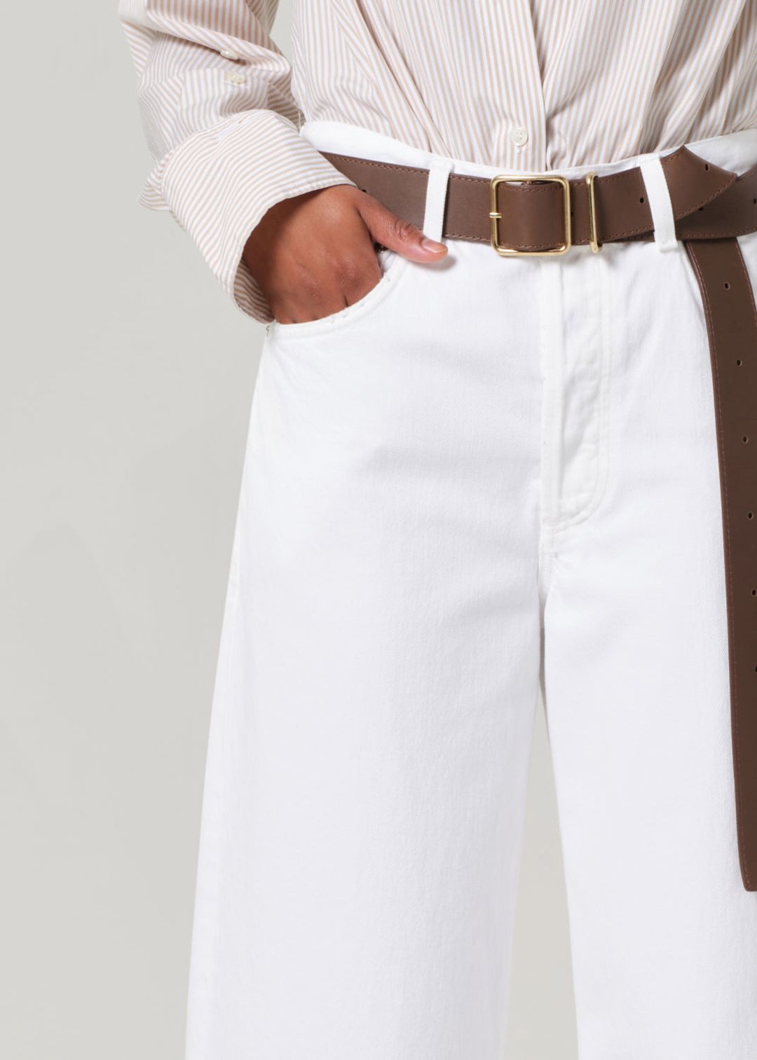 Ayla Raw Hem Crop in Harlow #5