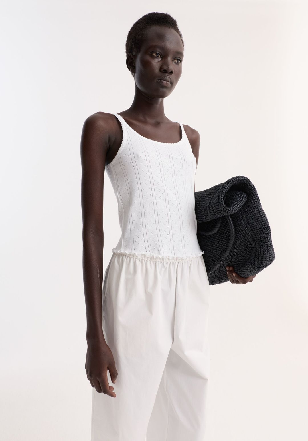 Pointelle tank | off white #3