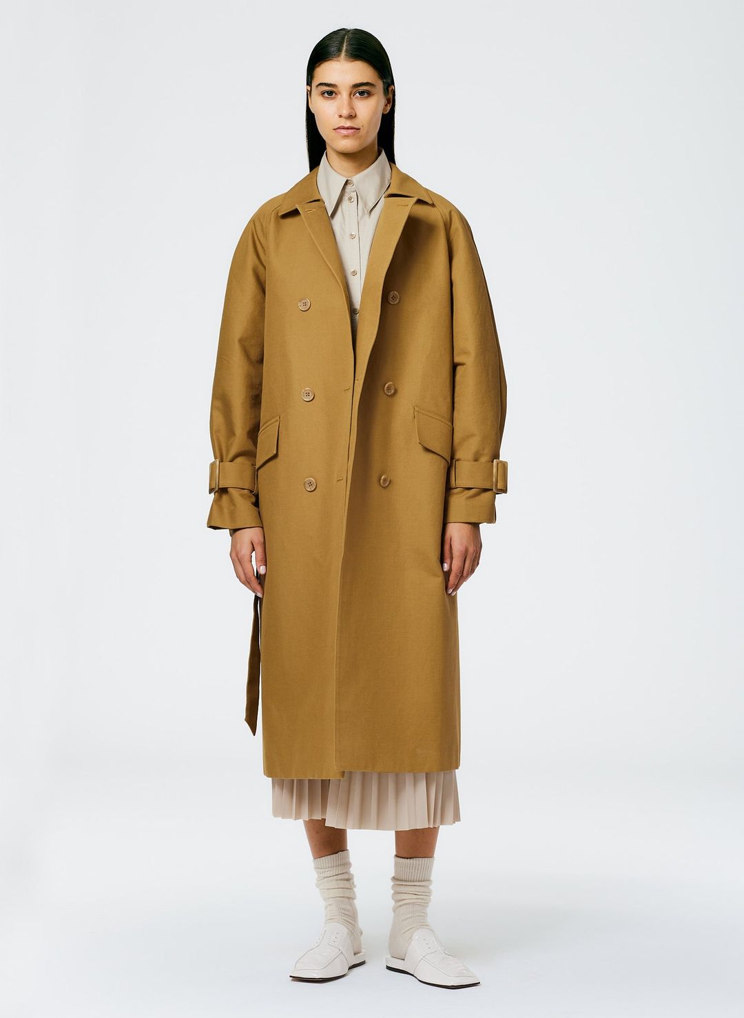 Sculpted Cotton Trench #4
