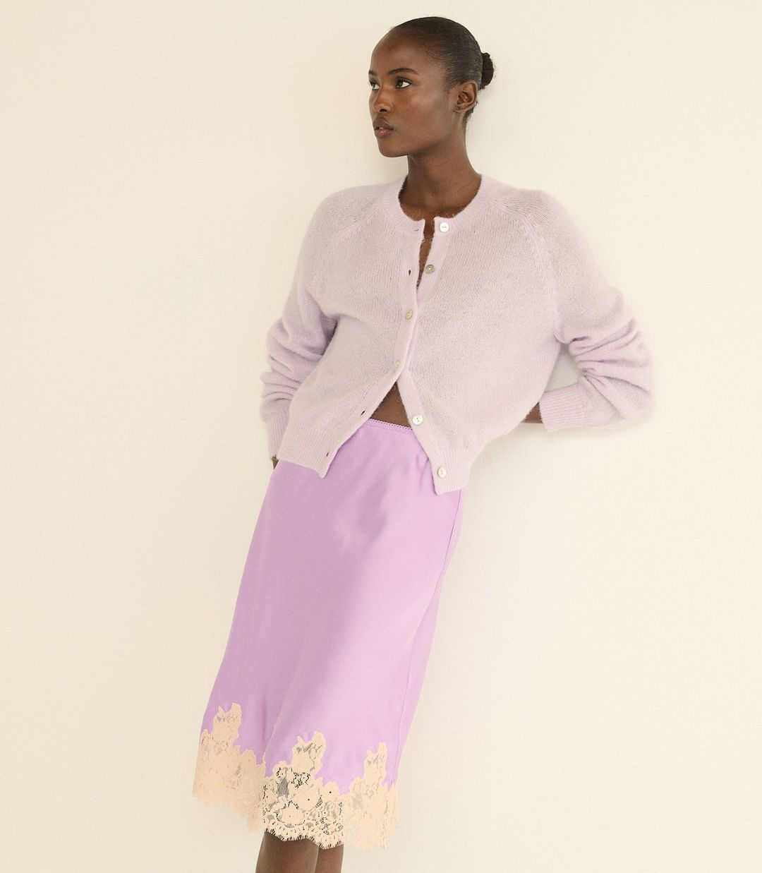 PETRA CARDIGAN -- VIOLET THISTLE #15