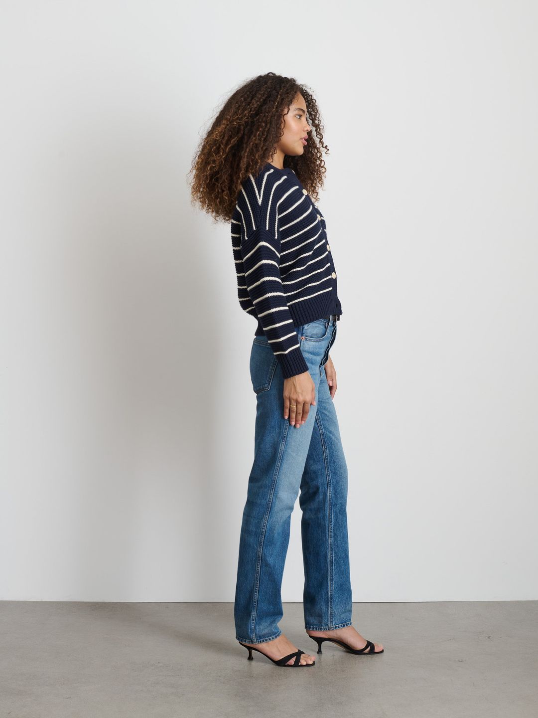 Nico Striped Cardigan in Cotton #5