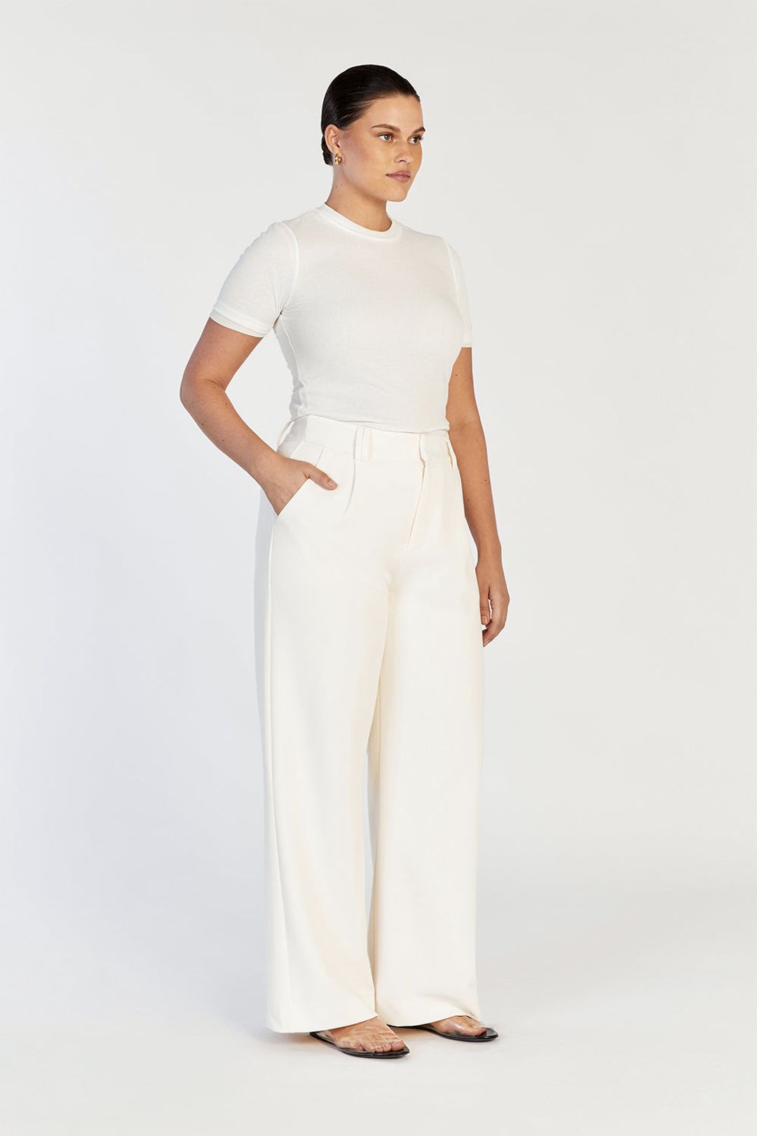 JUDE CREAM DOUBLE LAYER BABY TEE #9