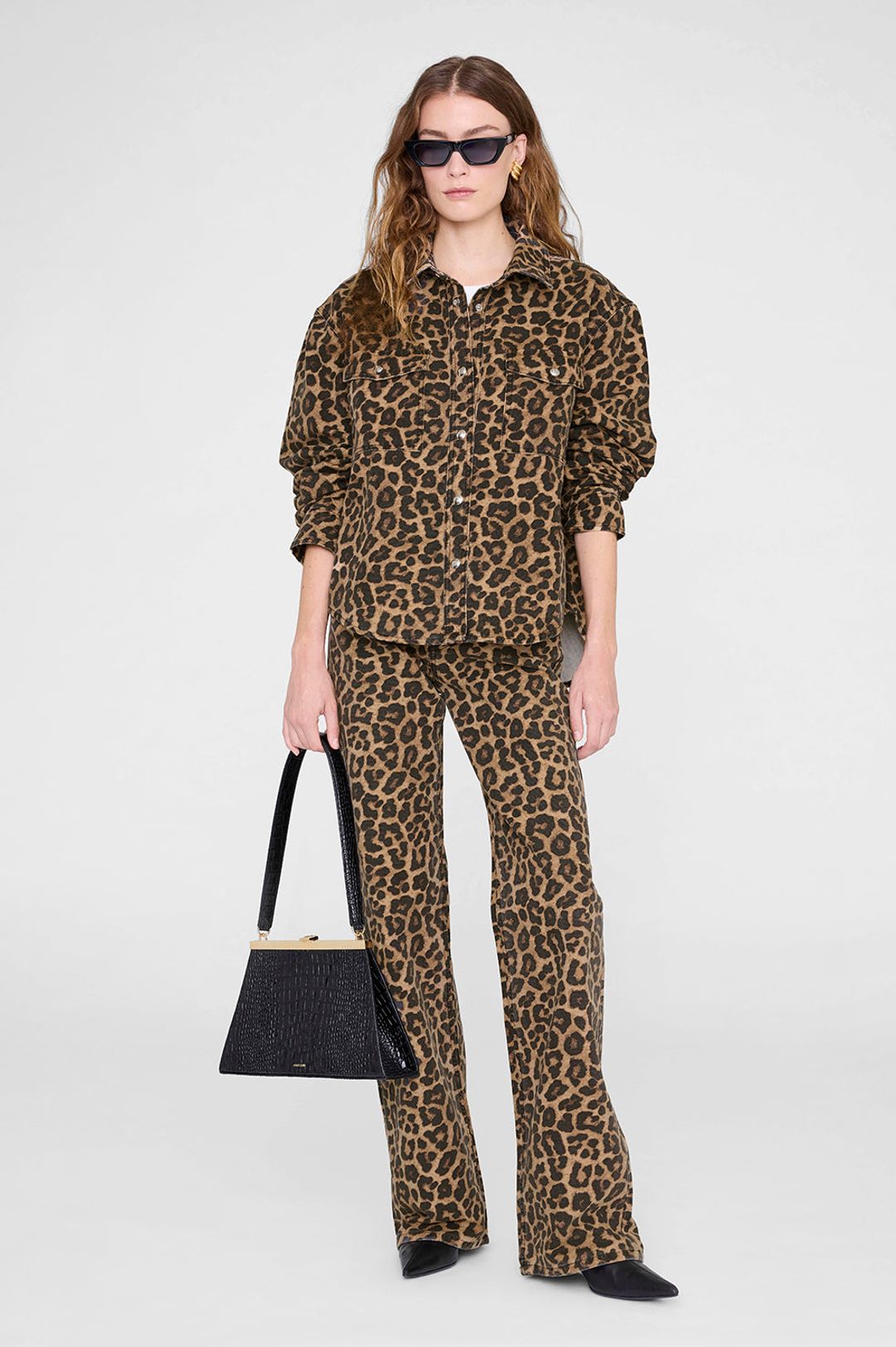 Paxton Shirt - Black And Brown Leopard #3