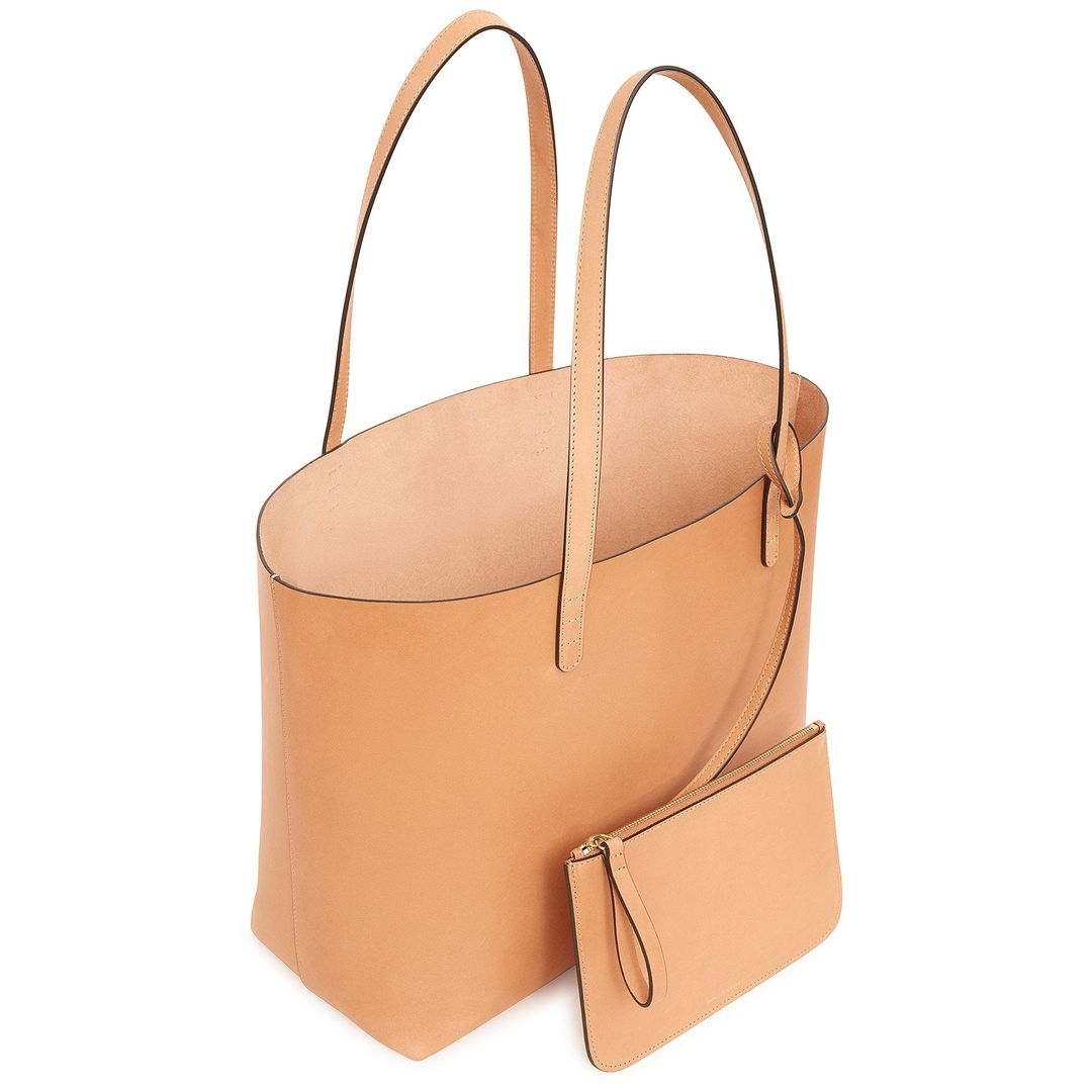 Cammello With Edge Paint Large Tote - Raw #4