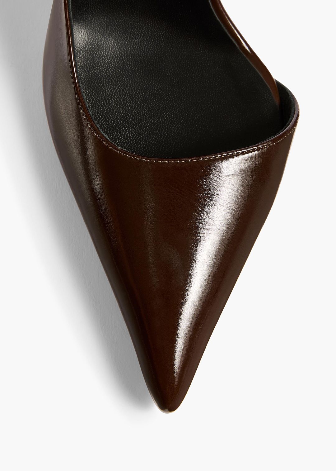Jett D'Orsay Pump in Cacao Glazed Leather #3