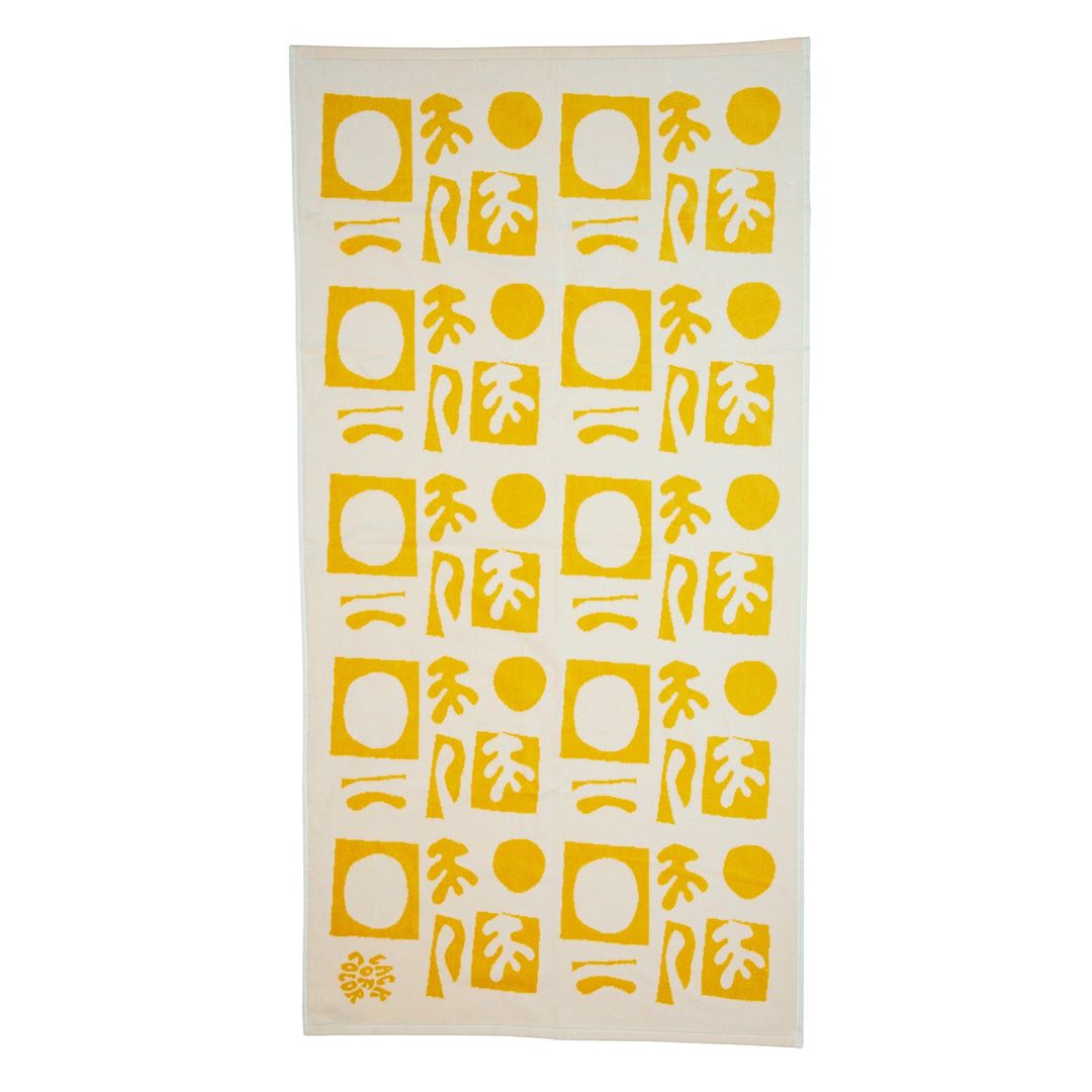 Formes Beach Towel - Yellow
