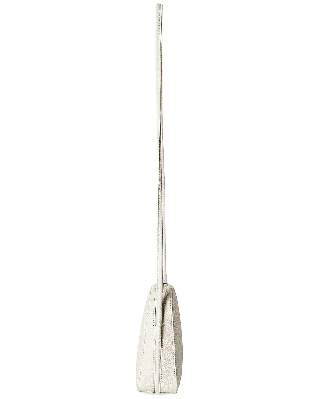 Single Mignon Shoulder Bag In Calf Leather In Ivory #3