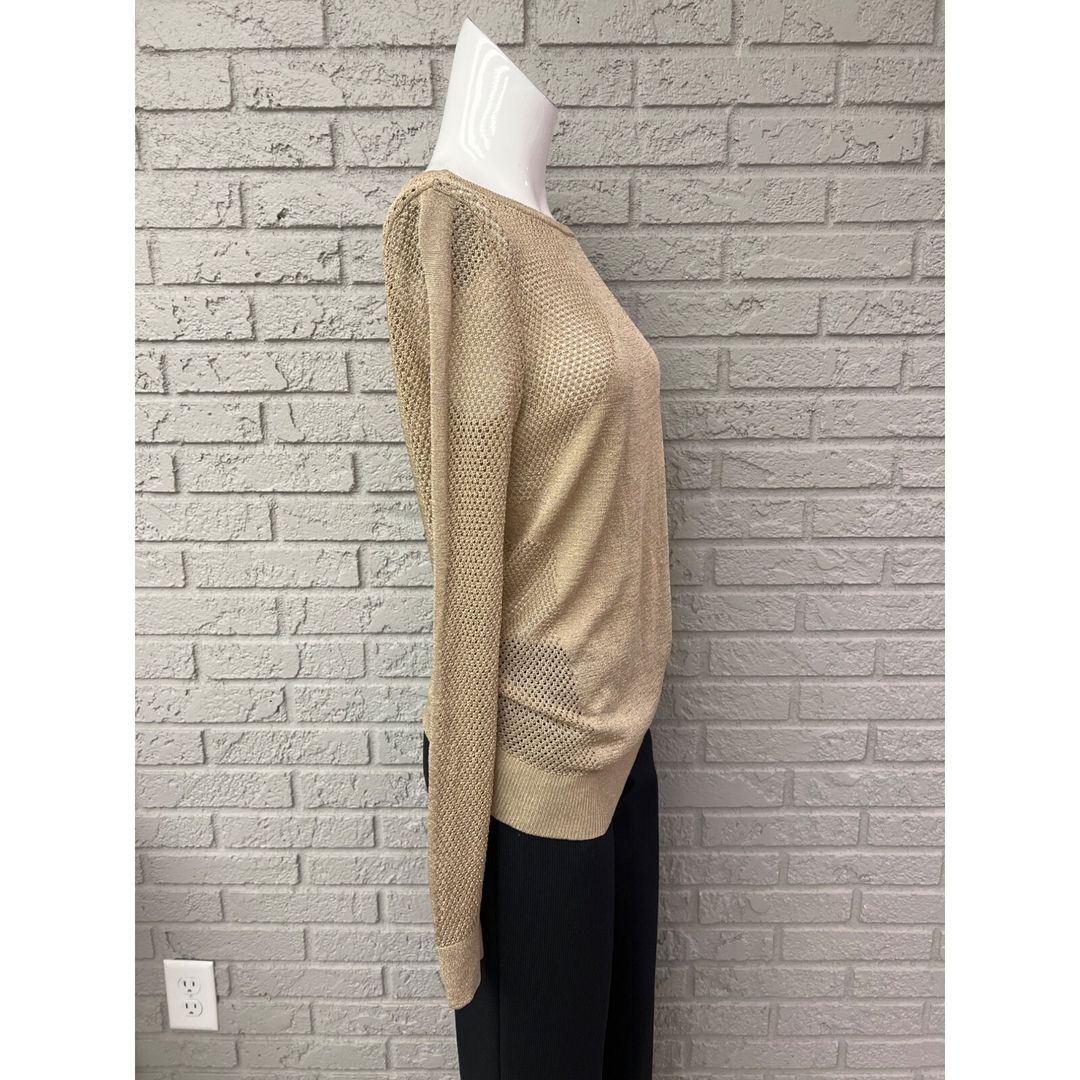 Michael Kors Gold Mesh Long Sleeve Dress or Top #8