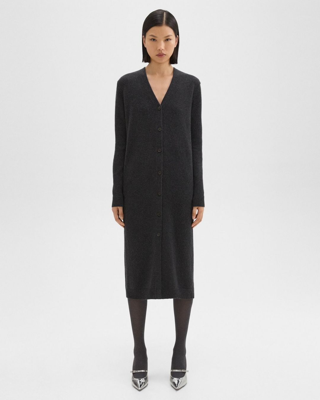 Duster Cardigan in Recycled Wool-Cashmere