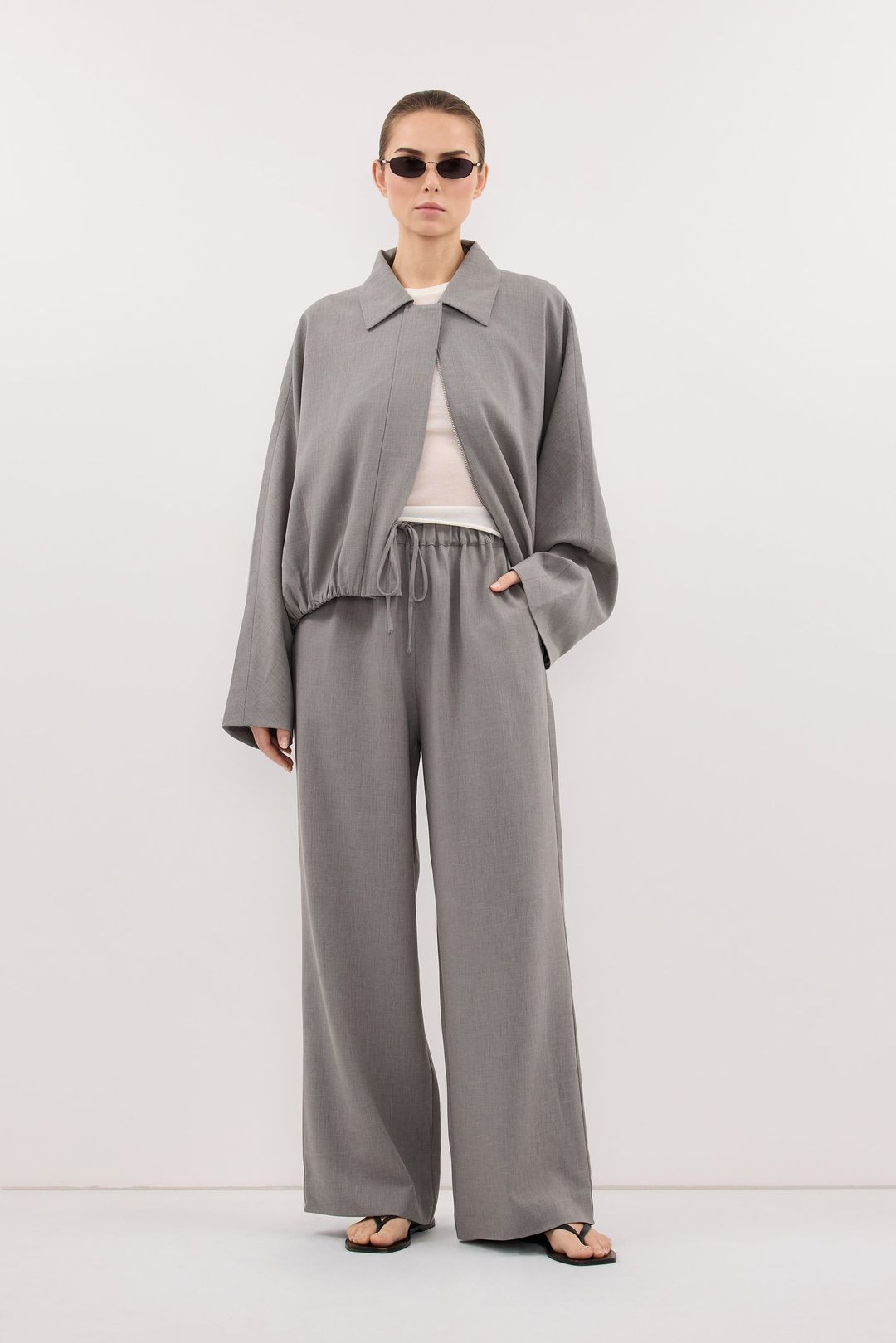 KENDALL STEEL GREY BOMBER JACKET #6