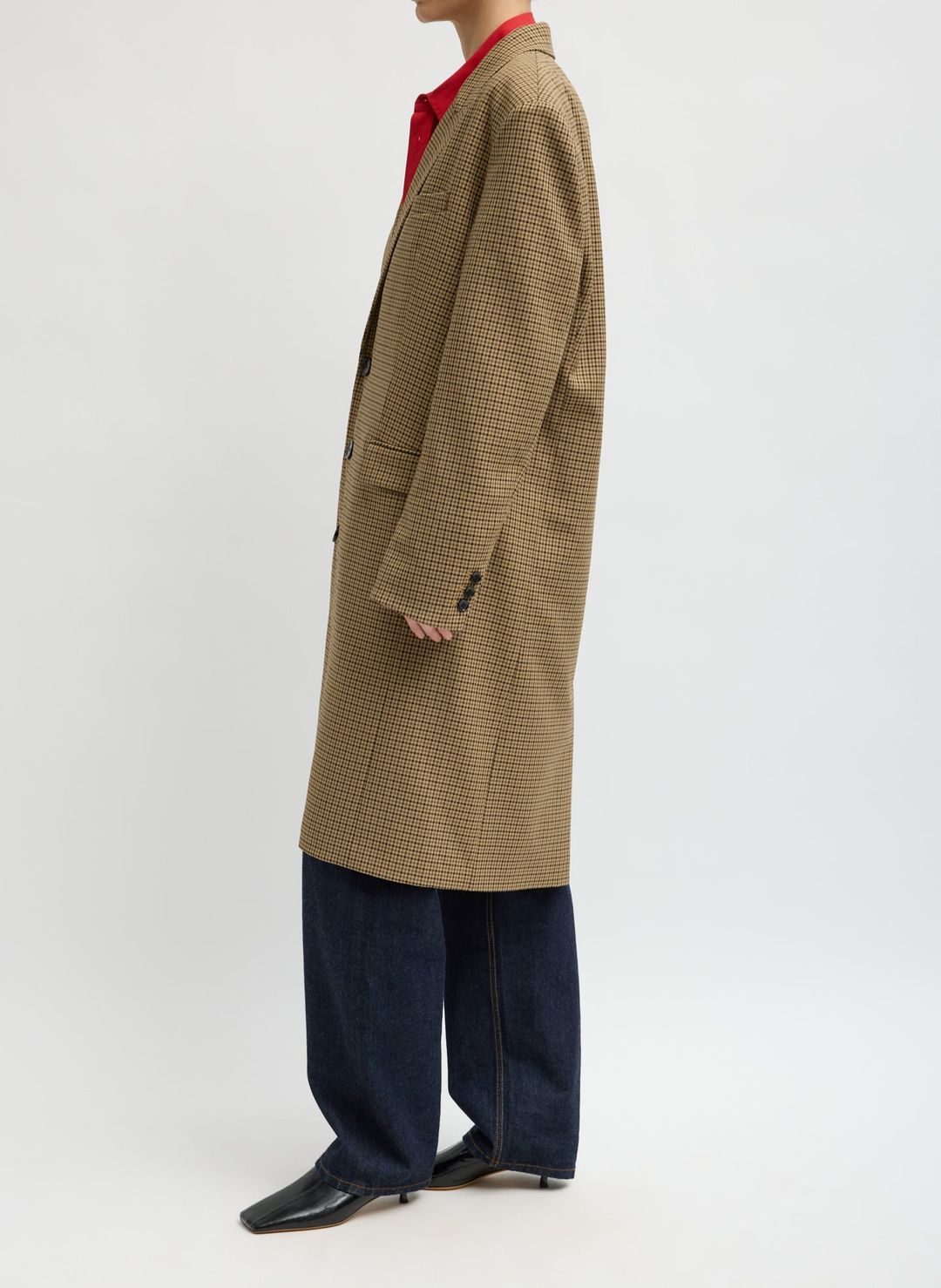 Menswear Tech Twill Tailored Men's Midi Coat