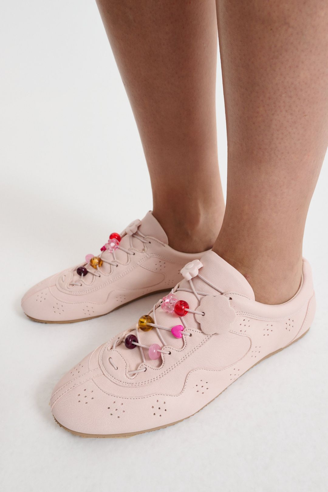 BLAISE | SNEAKER LEATHER BLUSH PINK