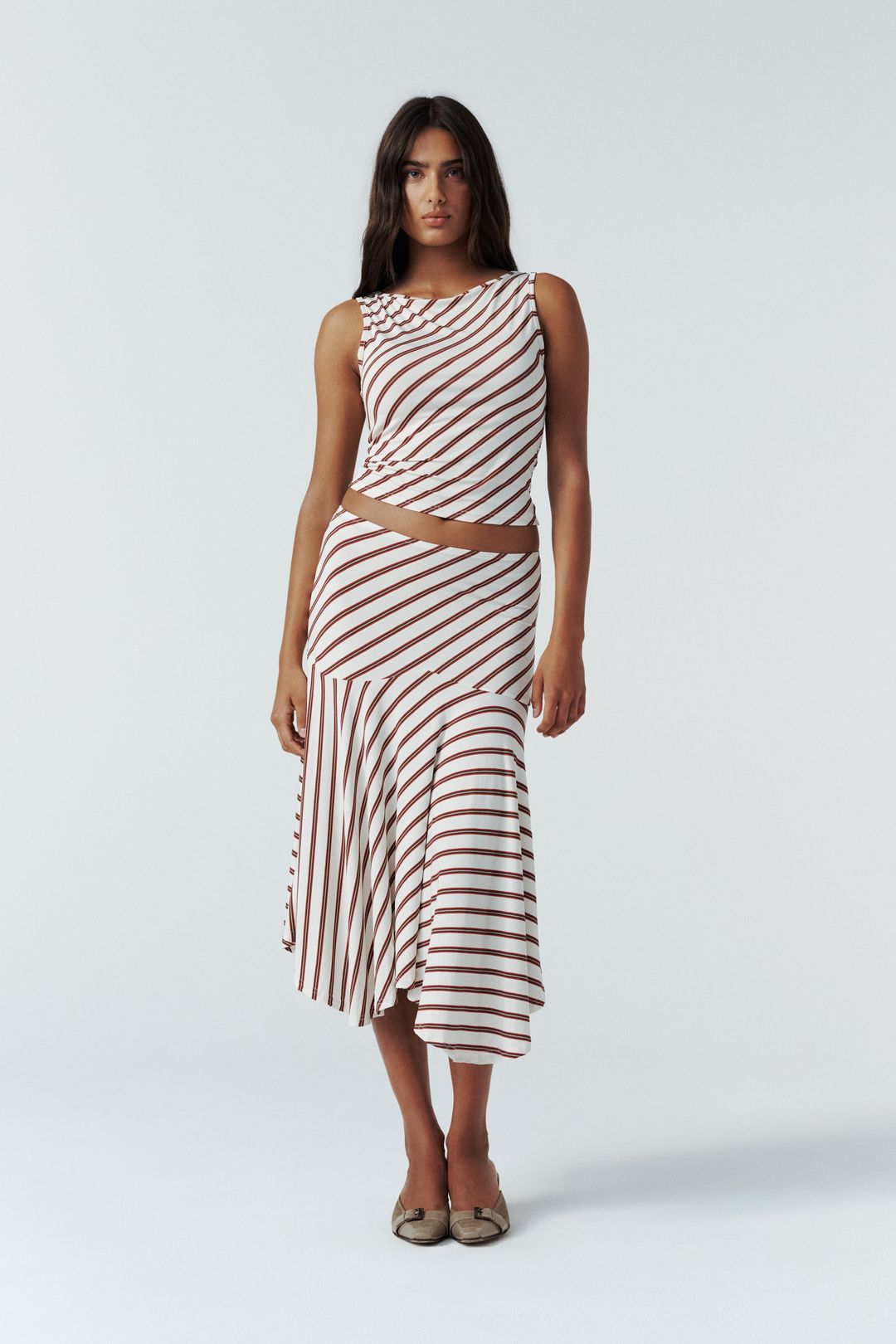 Maeve Midi Skirt | Stripe #3
