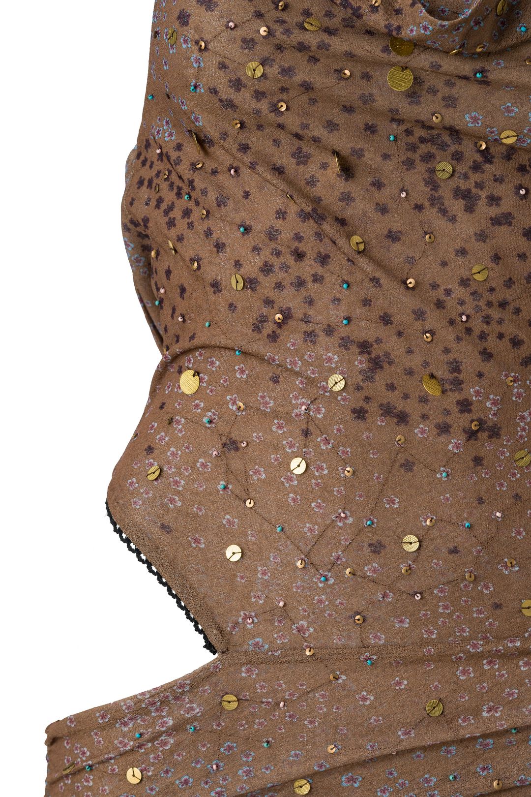 VENUSIA - Cut-out and bead-embellished maxi dress #6