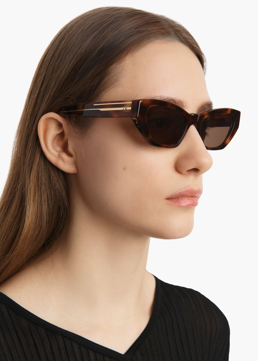 KHAITE x Oliver Peoples 1961C in Dark Mahogany and Brown #4