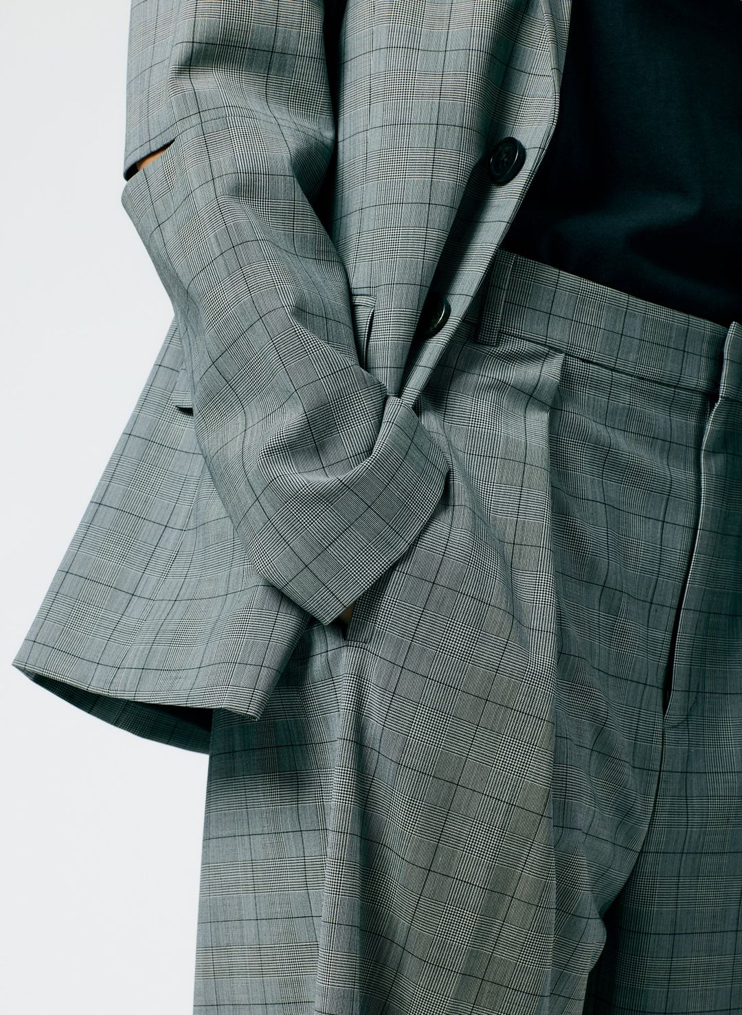 Menswear Suiting Asymmetrical Pleat Stella Pant #3