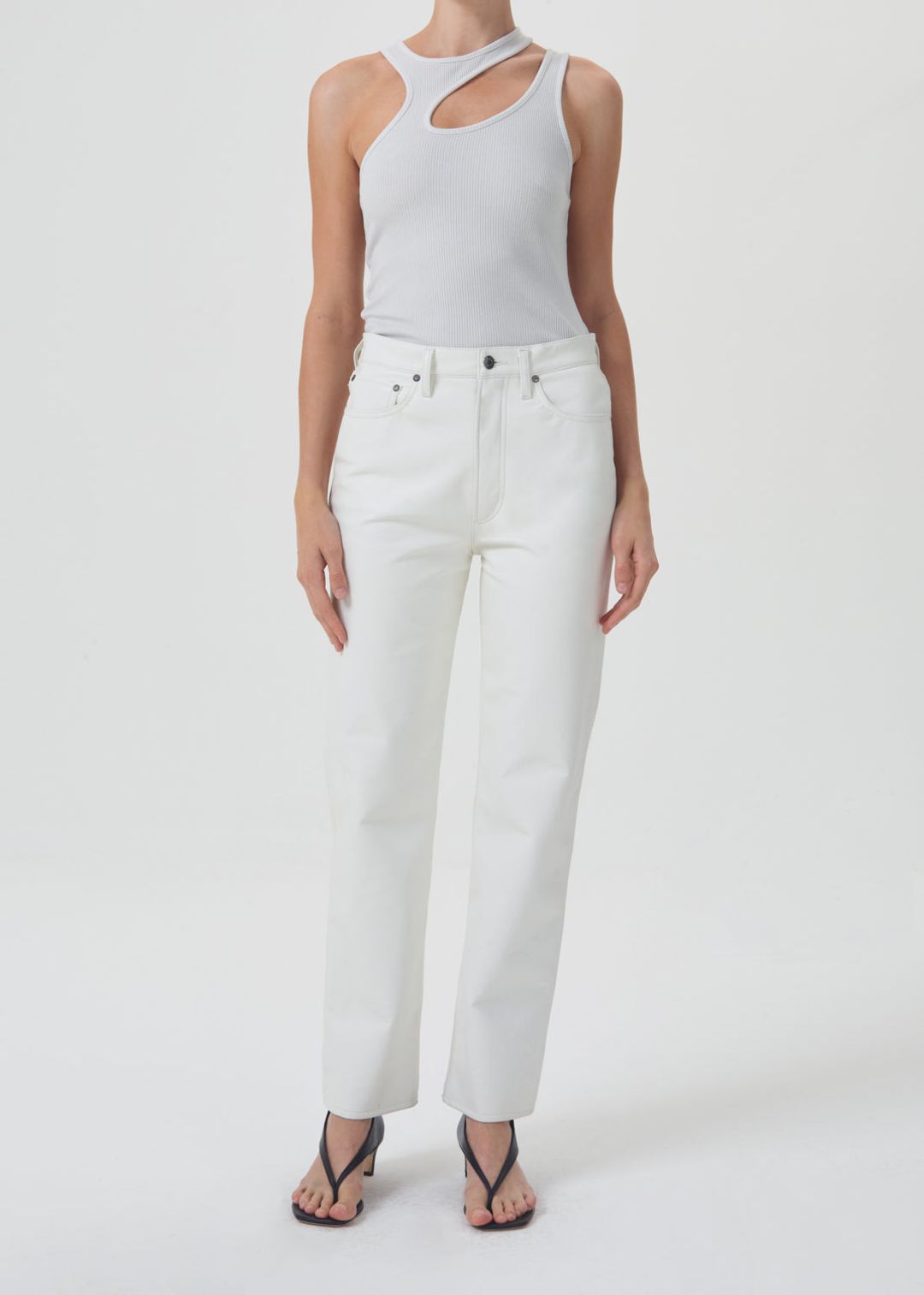 Recycled Leather 90's Pinch Waist in Lace