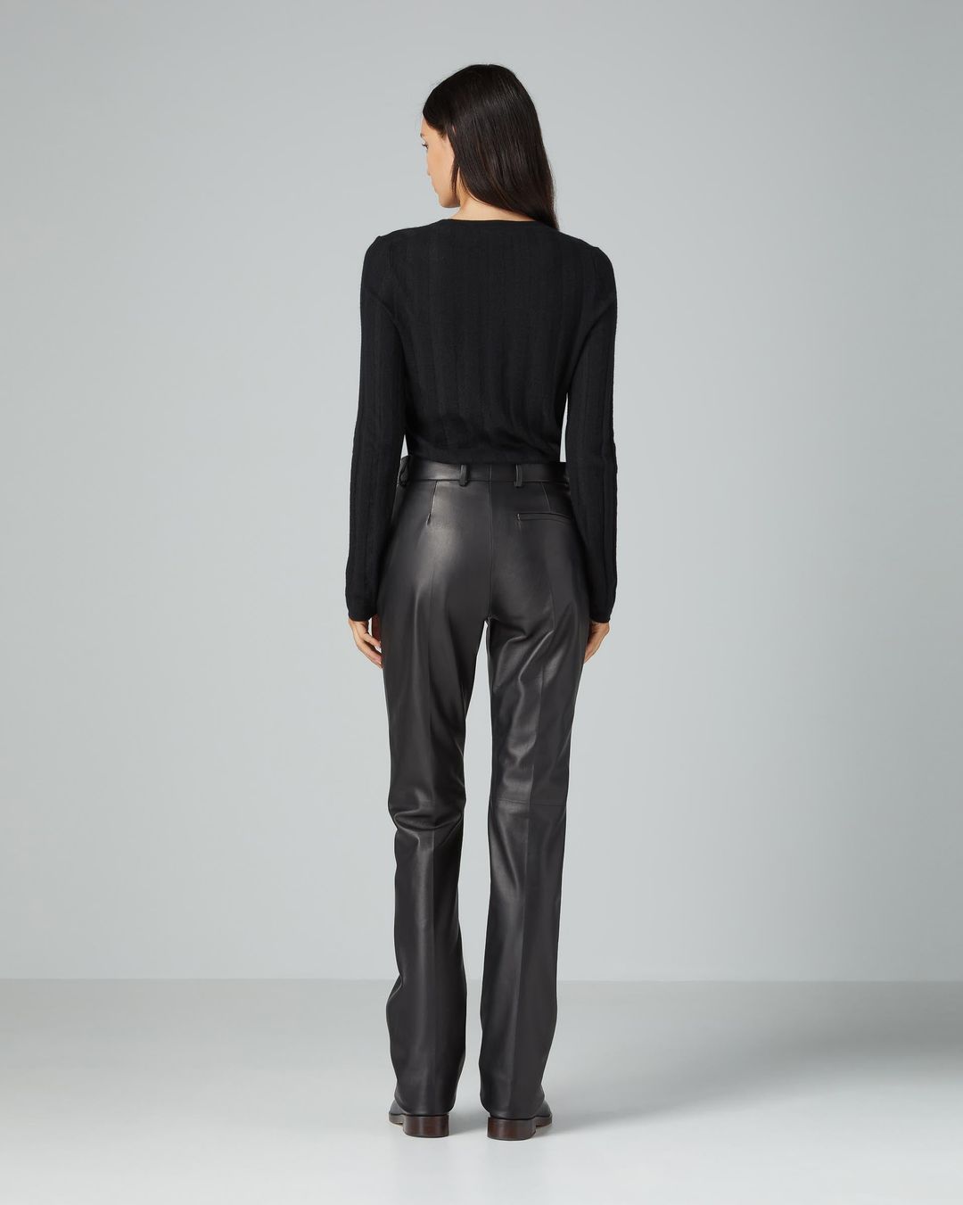 Mick Trousers in Nappa Leather, Black #3