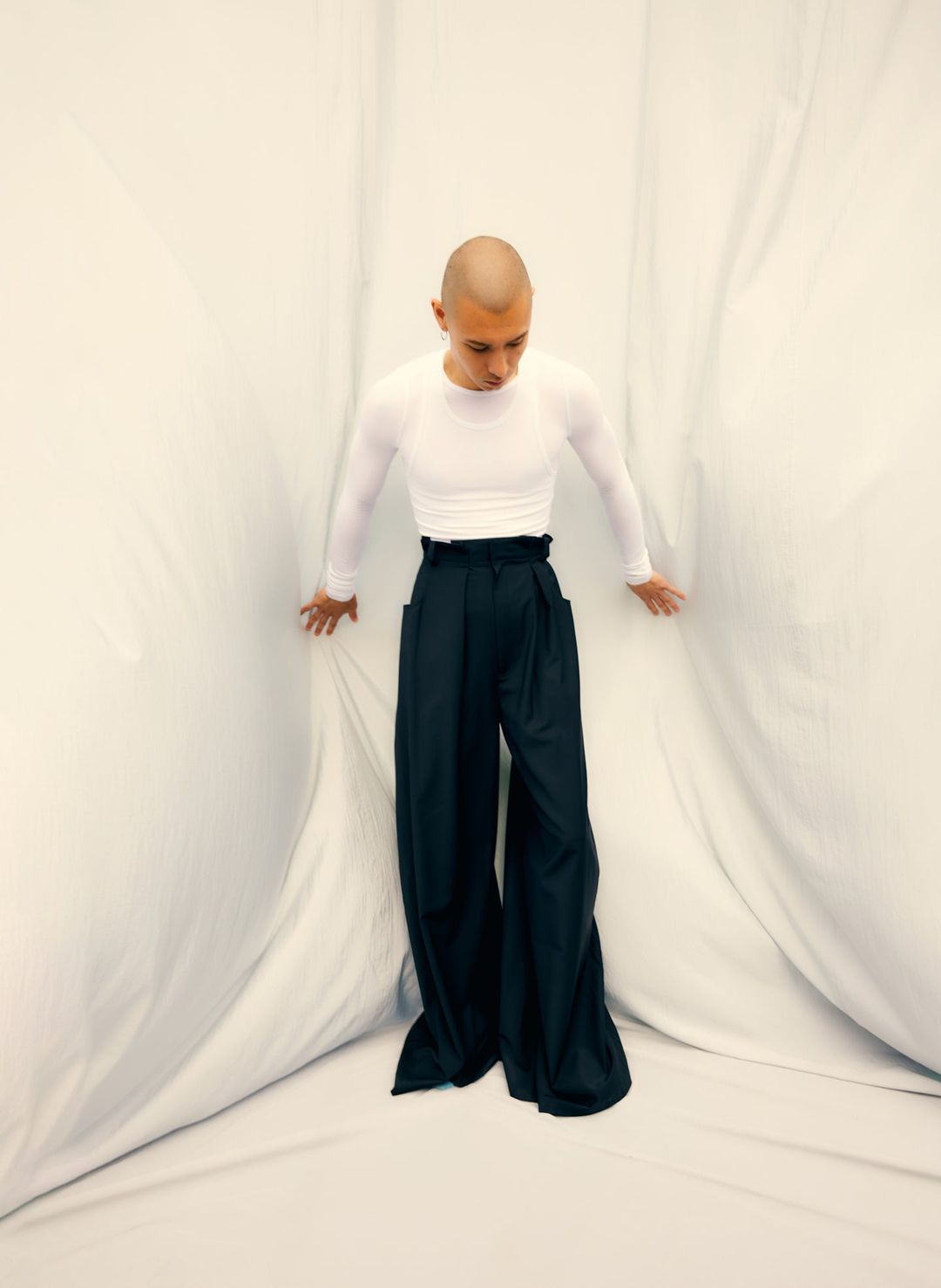 Tropical Wool Walker Wide Leg Pant #2