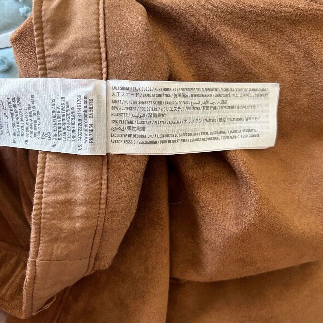 Abercrombie and Fitch Faux Suede Skirt with Slit #8