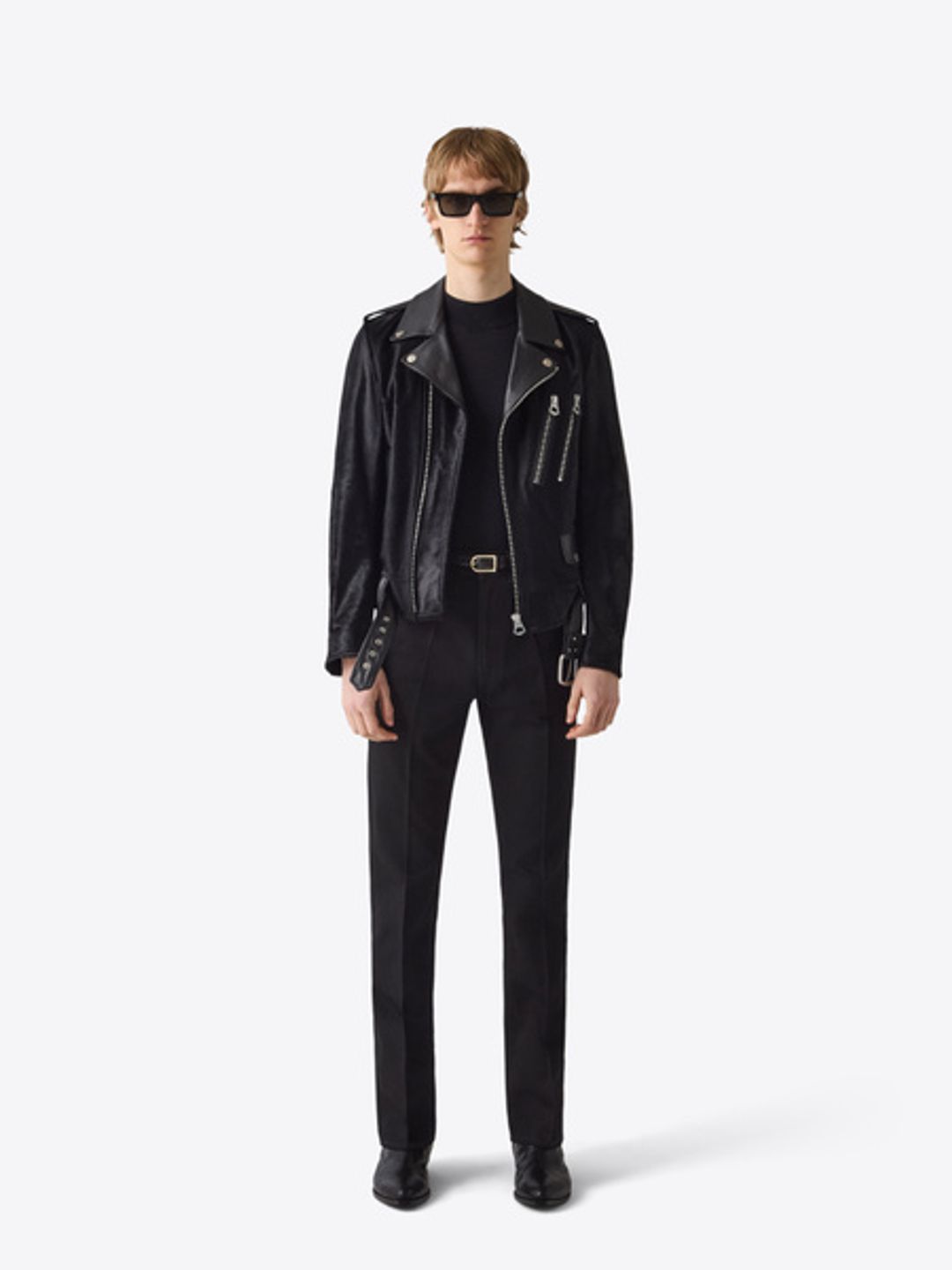 LEATHER JACKET 15 BLACK FUR #2