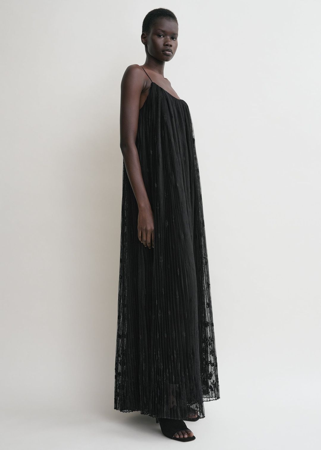 Floral tulle dress black #2