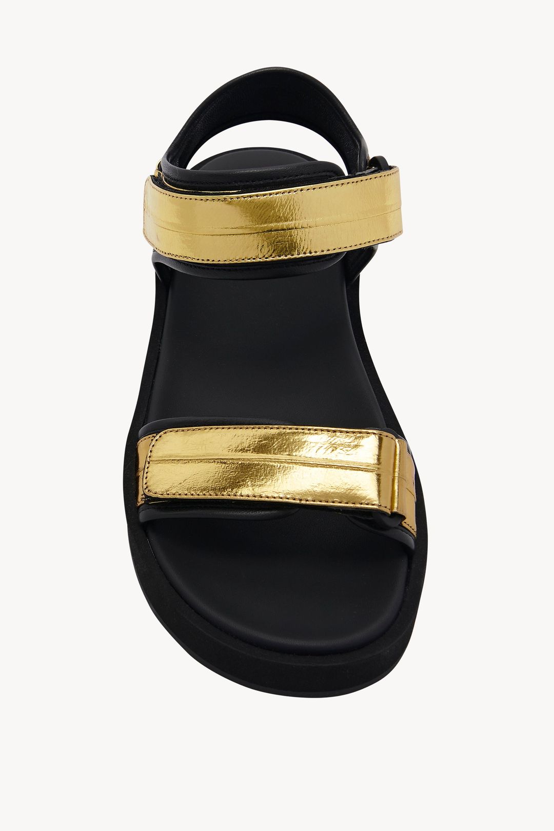 Hook-And-Loop Sandal in Eel and Leather #3