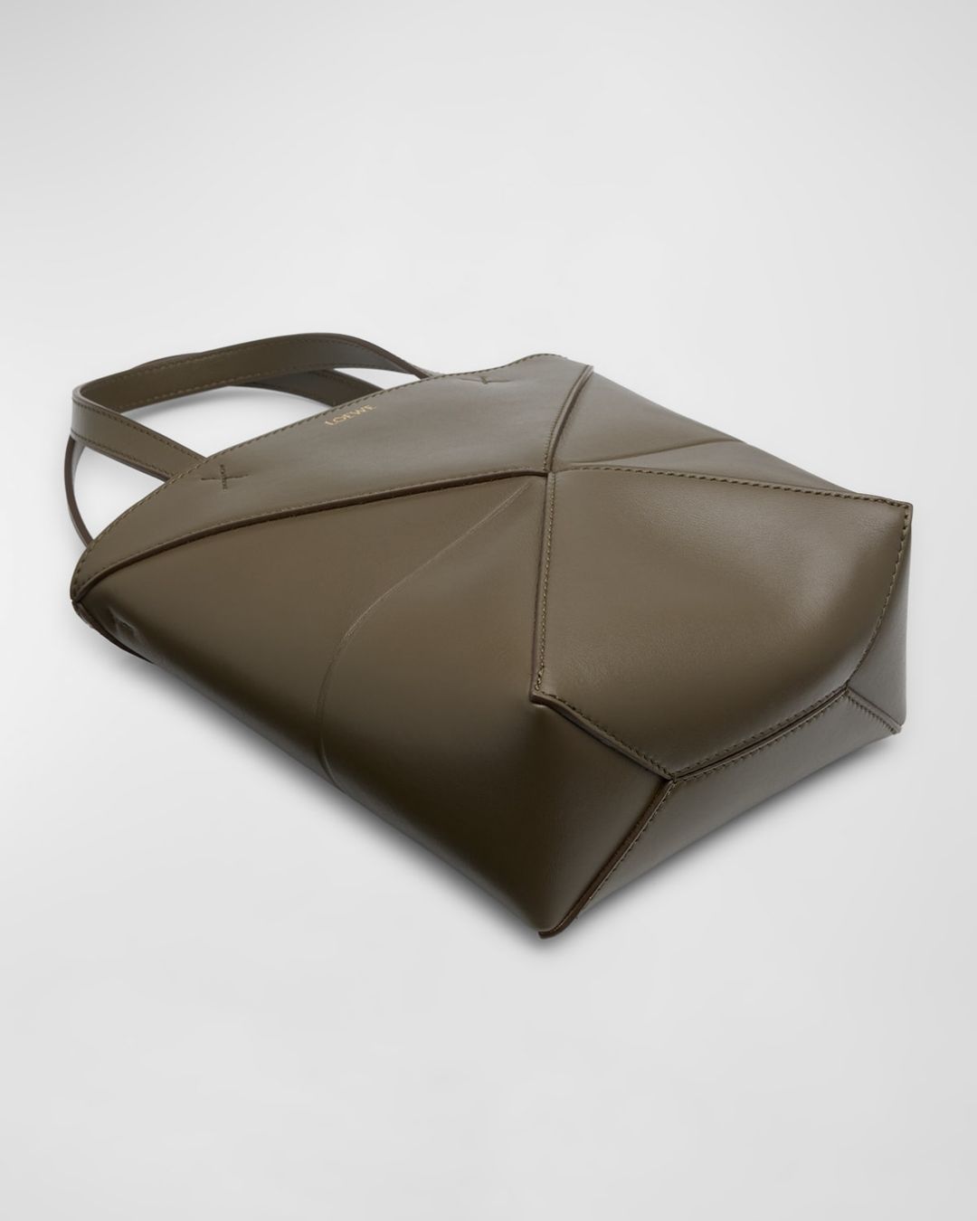 PUZZLE FOLD MINI TOTE IN SHINY LEATHER #8