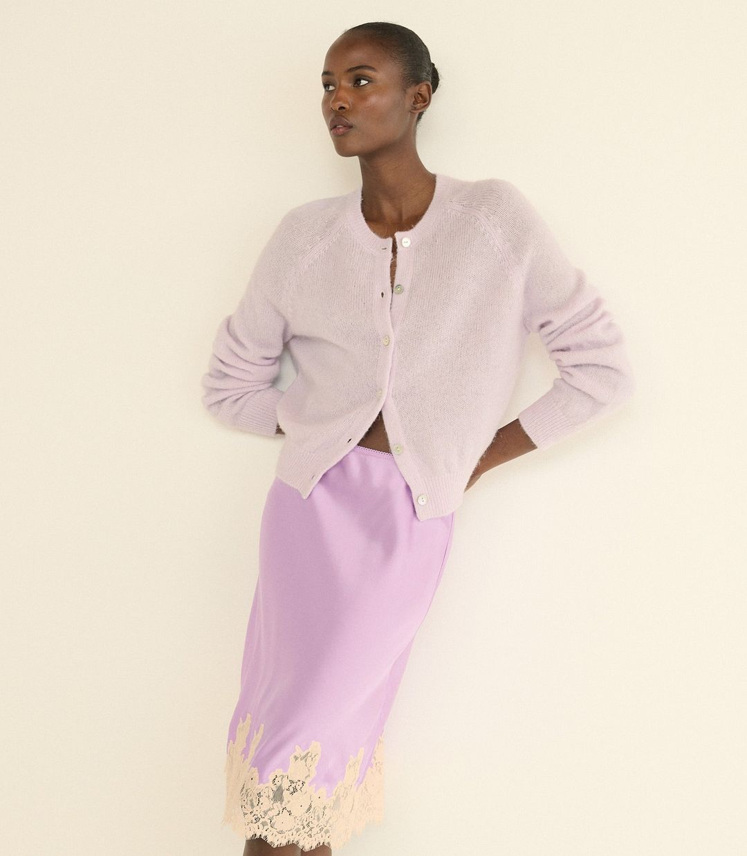 PETRA CARDIGAN -- VIOLET THISTLE #14