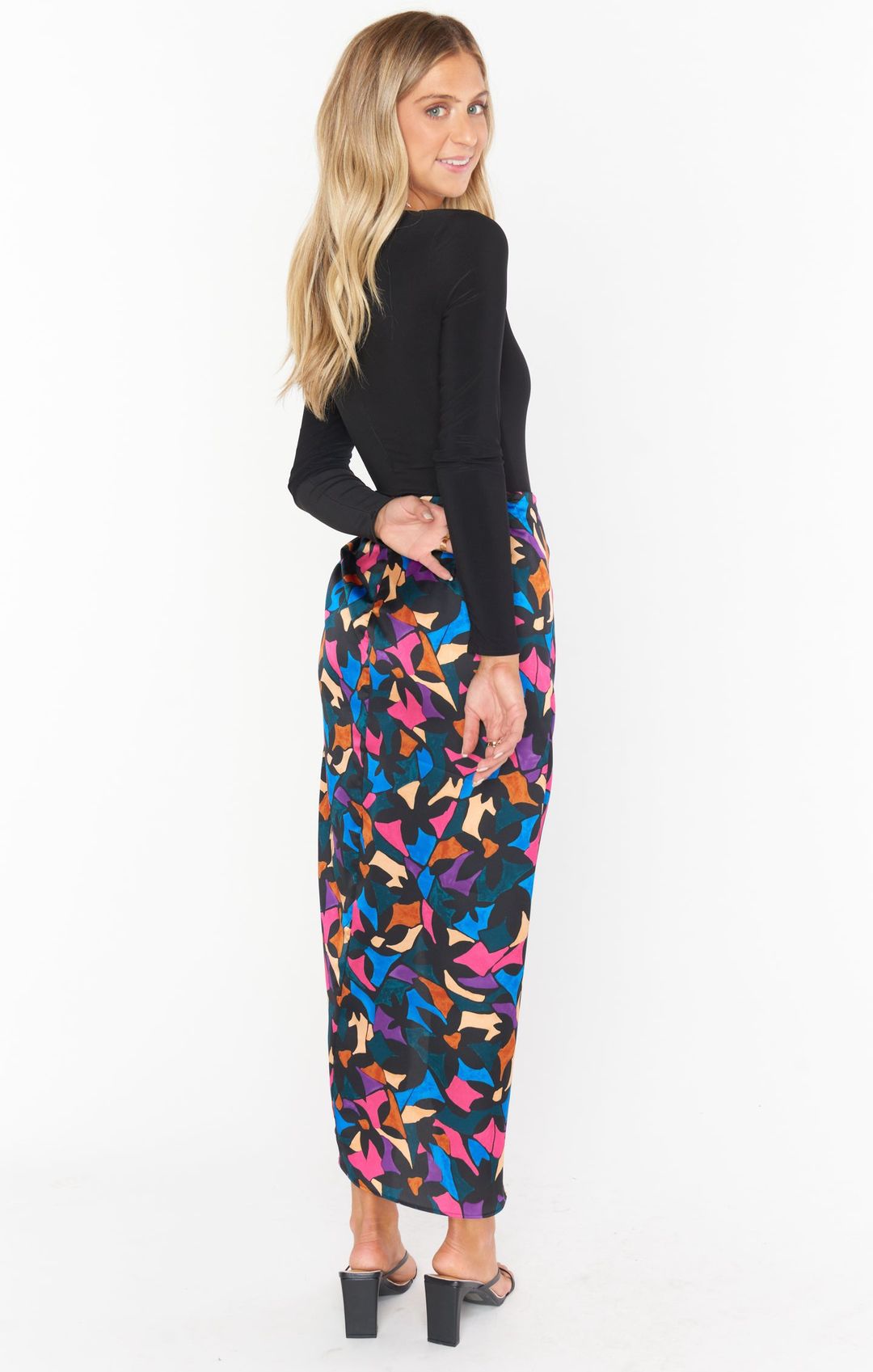 Wrap Me Up Skirt ~ Mosaic Magic Luxe Satin #4