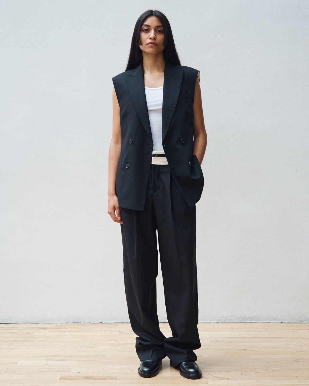 Cut Blazer Vest #4