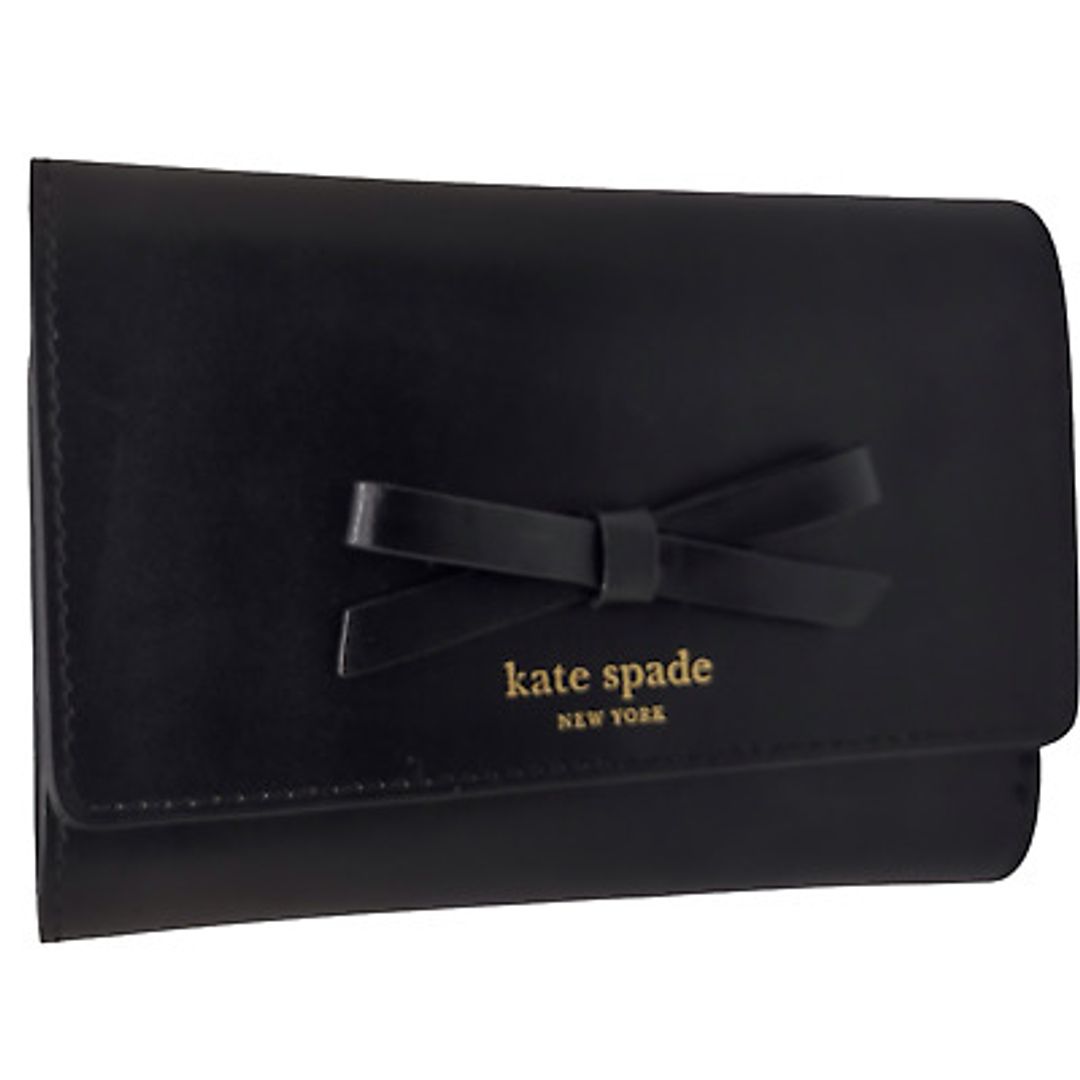 KATE SPADE Sawyer Street Callie Black Leather Clutch Wallet #5