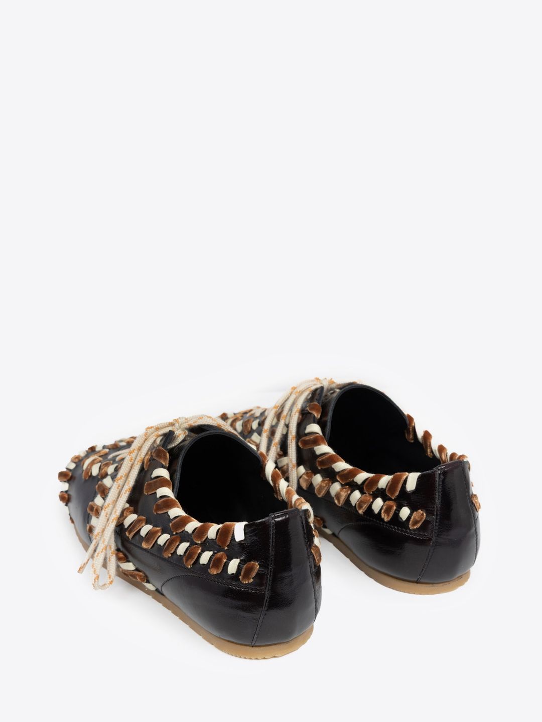 Embellished leather sneakers #4