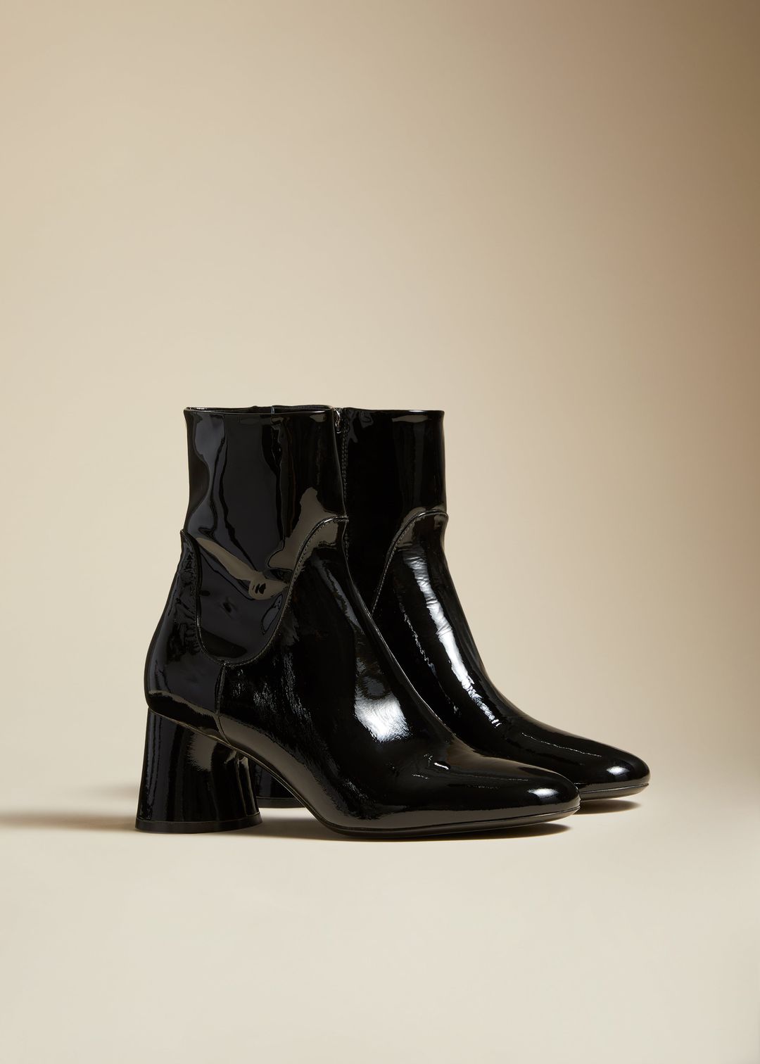 The Wythe Ankle Boot in Black Patent Leather