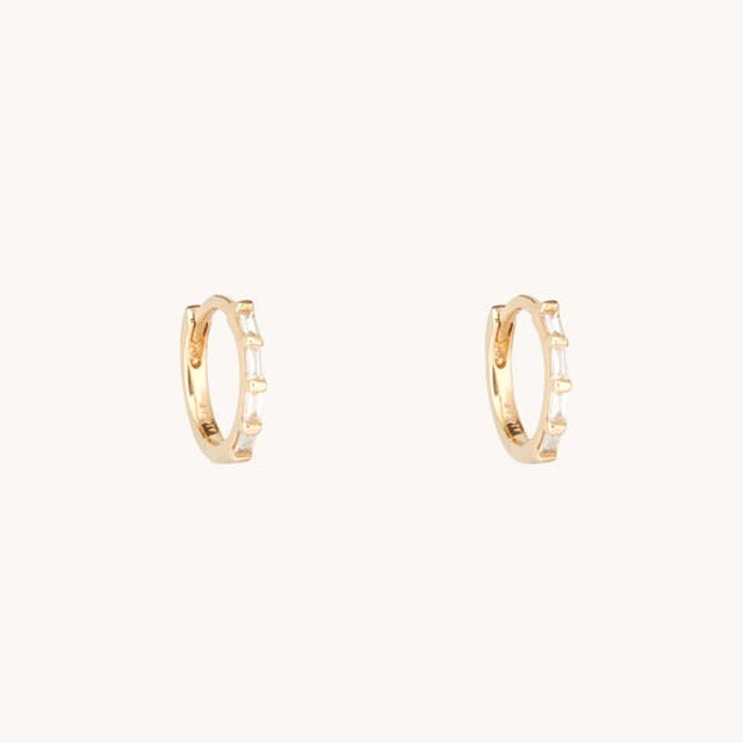 Diamond Baguette Hoop (single)