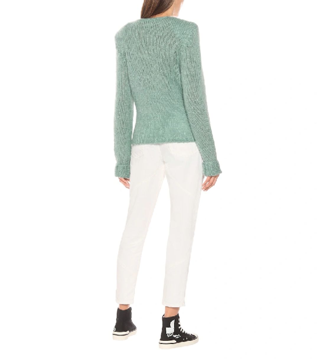 Chunky Knit Mohair-wool Blend Jumper In Green #3