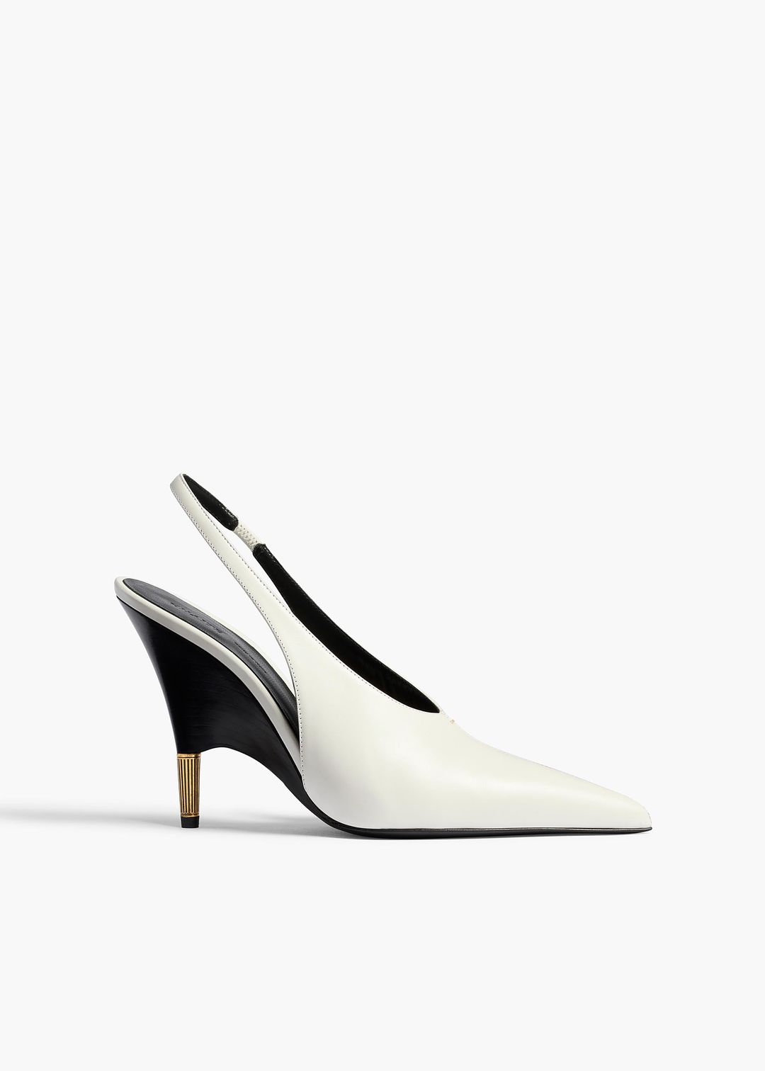 Bella Pump in Chalk Glazed Leather