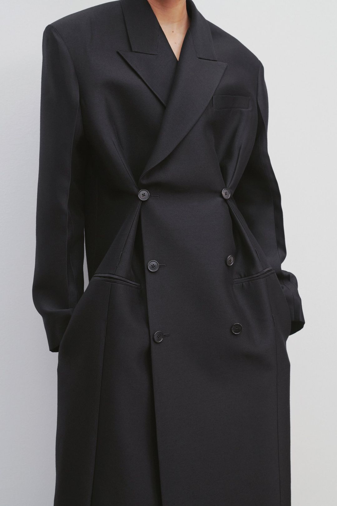 Catena Coat in Wool and Silk #4