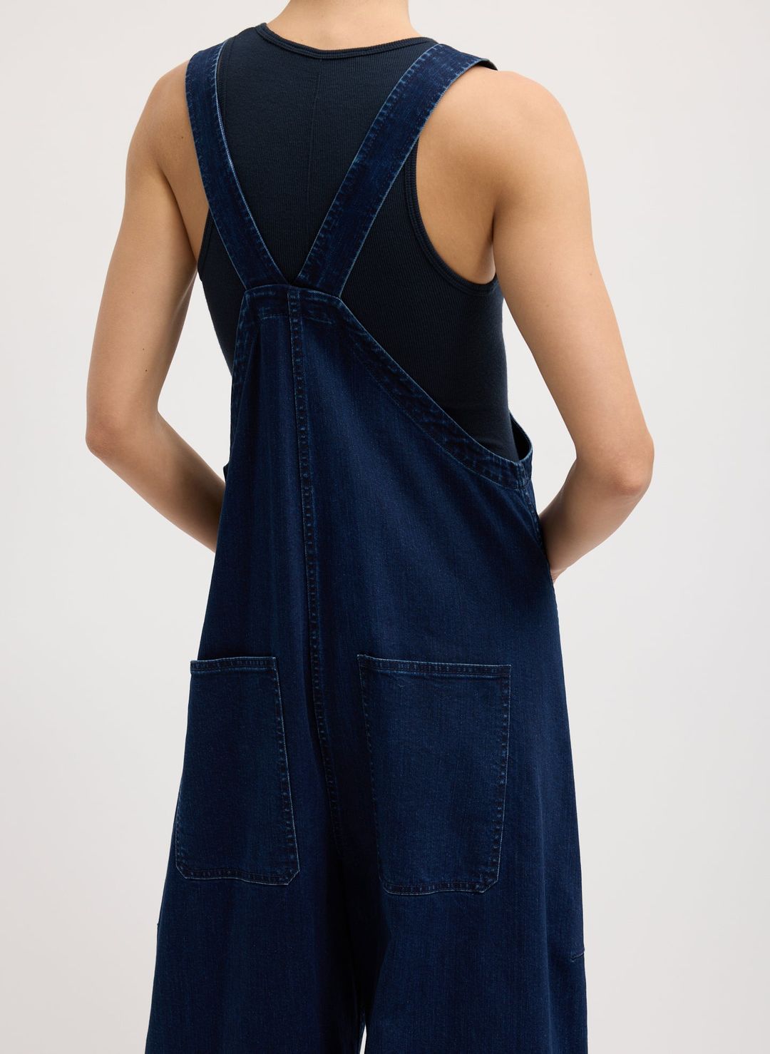 Classic Indigo Denim Jumpsuit #4